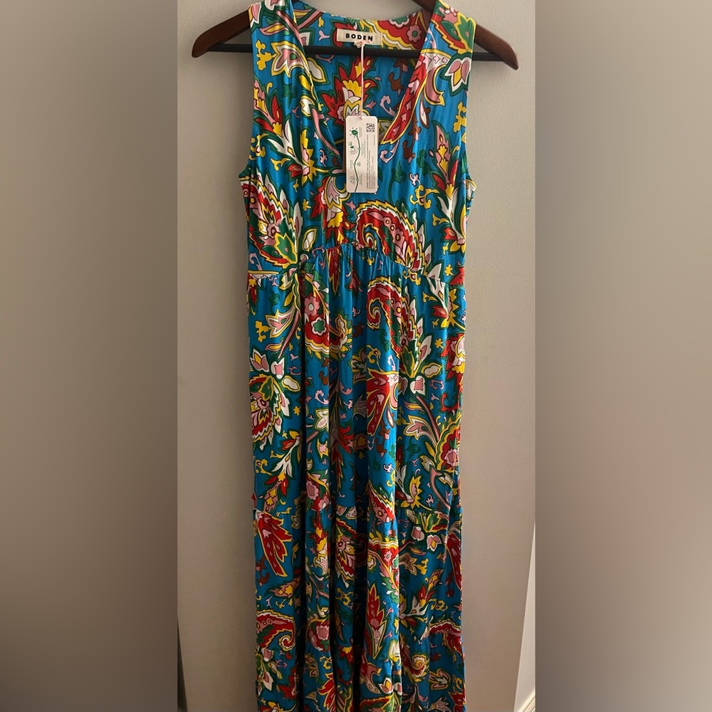 NEW Boden Sylvia maxi tier dress